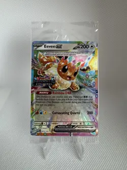 Eevee Ex 075/131 Prismatic Evolutions Stamped Promo Sealed Pokemon TCG - Image 1