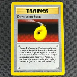 Devolution Spray 72/102 Rare Base Set Shadowless Pokemon Lightly Played - Image 1