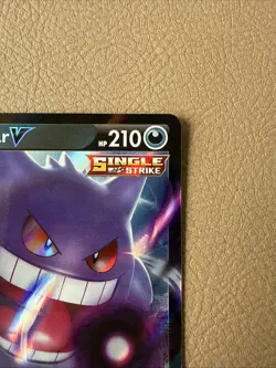 Holo Foil Gengar V 156/264 Ultra Rare Pokemon SWSH08: Fusion Strike NM - Image 3