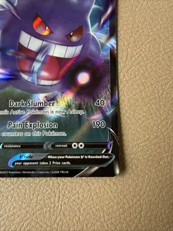 Holo Foil Gengar V 156/264 Ultra Rare Pokemon SWSH08: Fusion Strike NM - Image 4