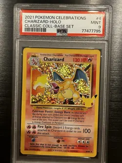 Pokemon Charizard Celebrations Classic Collection Holo PSA 9 4/102 - Image 2