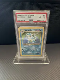 Pokemon TCG Blastoise Pokemon Game # 2 PSA 4 1999 - Image 1