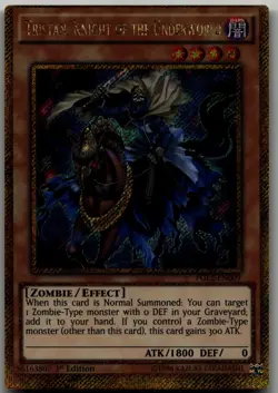 Tristan, Knight of the Underworld Gold Secret Rare Premium Gold: Return of the B - Image 1