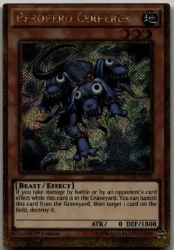 Peropero Cerperus Gold Secret Rare Premium Gold: Return of the Bling PGL2-EN008 - Image 1