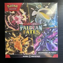 Pokemon TCG Scarlet & Violet Paldean Fates Factory Sealed Booster Bundle - Image 1
