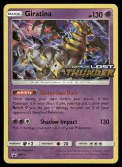 Pokemon Cards Giratina Prerelease SM151 Sun & Moon Promo Holo NM - Image 1