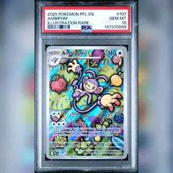 Graded Pokemon Card - Ambipom 107/094 Illustration Rare Phantasmal Flames PSA 10 - Image 1