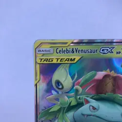 Pokemon Celebi & Venusaur GX TAG TEAM Ultra Rare Holo 1/181 Sm-Team Up Card - Image 4