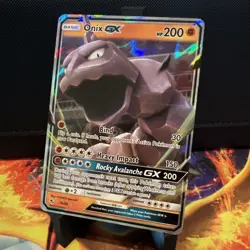 Pokemon Onix GX TCG Hidden Fates Holo Ultra Rare Card 36/68 - Image 2