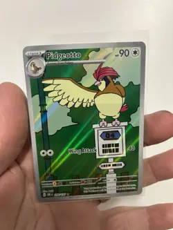 Pokemon TCG Obsidian Flames Pidgeotto Full Art Illustration Rare Card 208/197 - Image 1