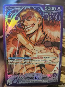 Donquixote Doflamingo - Alternate Alt Art Leader One Piece Card OP14-060 - Image 5