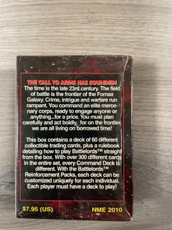 Battlelords Command Deck (Limited Ed) New Sealed Vintage Card Game retro - Image 2