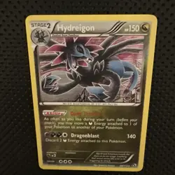Pokemon TCG Hydreigon Card Legendary Treasures Holo 99/113. Free ship !!! Enjoy - Image 1