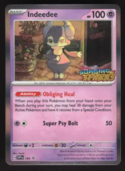 Indeedee 154 Pokemon TCG SV: Scarlet & Violet Promo Cards NM - Image 1