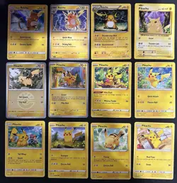 Pokemon TCG Pikachu & Raichu Lot: 12 Card Collection Set - Image 1