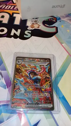 Pokemon Greninja EX TCG Twilight Masquerade Holo Ultra Rare Full Art - Image 1