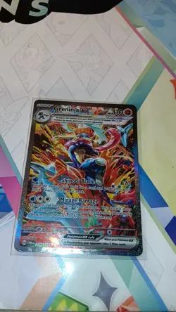 Pokemon Greninja EX TCG Twilight Masquerade Holo Ultra Rare Full Art - Image 3