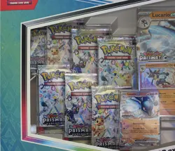 Pokemon Prismatic Evolutions Lucario ex & Tyranitar ex Premium Collection - Image 3