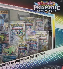 Pokemon Prismatic Evolutions Lucario ex & Tyranitar ex Premium Collection - Image 5