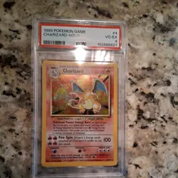 PSA 4 ✨ Charizard Holo #4 Pokemon 1999 GRADED 2026 WIZARDS BASE SET - Image 4