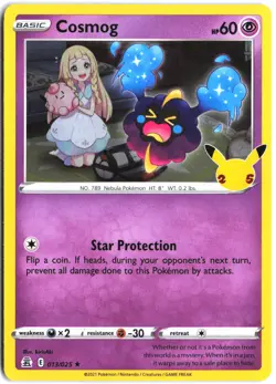 Cosmog 013/025 Rare Celebrations Pokemon - Image 1