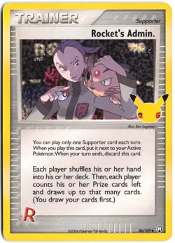 Rocket's Admin. 86/109 Celebrations: Classic Collection Pokemon - Image 1