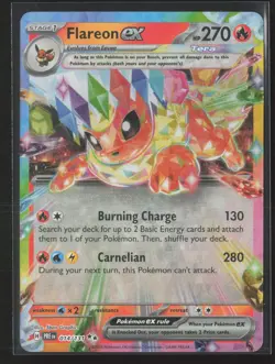Flareon ex - 014/131 014/131 Holo SV: Prismatic Evolutions Pokemon NM - Image 1