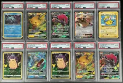 Pokemon TCG PSA Mix Lot of 10 Slabs Total ( Read Description For More Details ) - Image 1