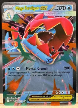 Mega Feraligatr ex 043/217 Double Rare Ascended Heroes Pokemon TCG NM - Image 1