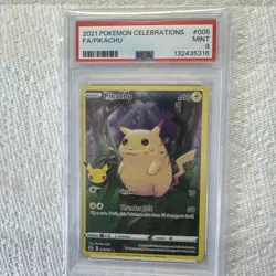 2021 POKEMON CELEBRATIONS #005 FULL ART/PIKACHU PSA 9 MINT 🔥🔥 - Image 1