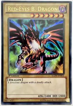 LCJW-EN003 Red-Eyes B. Dragon - Ultra Rare 1st Edition Lightly Played YuGiOh - Image 1