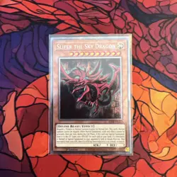 Slifer The Sky Dragon RA04-EN117 Platinum Secret Rare 1st Editoin YuGiOh Card - Image 1