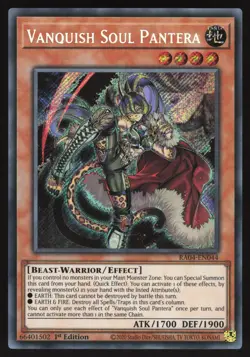 Vanquish Soul Pantera - RA04-EN044 - Secret Rare - 1st Edition Yugioh - Image 1
