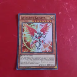 YUGIOH Super Rare Archlord Kristya ct08 - Image 1
