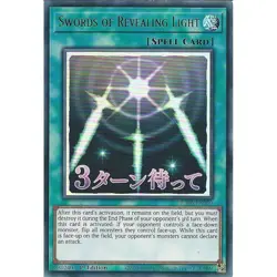 YUGIOH RA05-EN109 Swords of Revealing Light Ultra Rare 1st Edition NM - Image 1