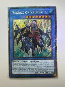 Nekroz of Valkyrus RA03-EN263 Platinum Secret Rare 1st Edition YuGiOh Card NM - Image 1