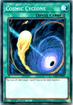 Cosmic Cyclone - RA02-EN061 - Super Rare - 1st Edition Yugioh - Image 1