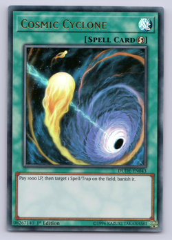 Cosmic Cyclone - DUDE-EN043 - Ultra Rare - 1st Edition Yugioh - Image 1