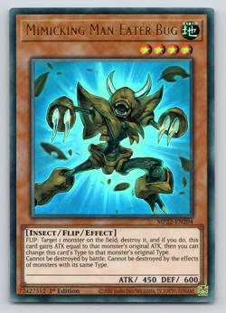 Mimicking Man-Eater Bug - MP22-EN204 - Ultra Rare - 1st Edition Yugioh - Image 1
