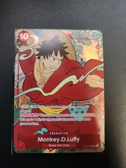 Monkey D Luffy ST10-006 English Version 1st Anniversary Set Promo One Piece Card - Image 1