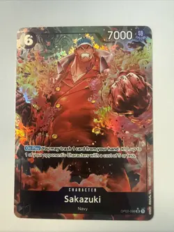 • Sakazuki • OP02-099 Alt Art Holo Premium Booster One Piece TCG NM - Image 1
