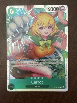 Carrot SR Foil, One Piece CCG Premium Booster -The Best- Vol. 2 OP08-023, NM - Image 1