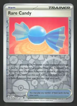 Pokemon Rare Candy Reverse Holo Common SV: Paldean Fates 089/091 NM - Image 1