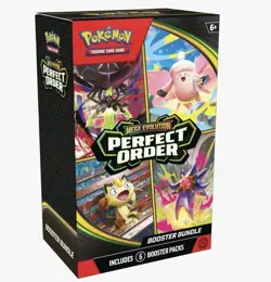 Pokemon Trading Card Game Mega Evolution Perfect Order Booster Bundle 6 Pack - Image 1