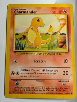 Charmander 46/102 - Base Set - Pokemon TCG CCG Card - Image 1