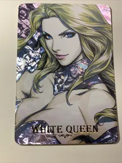 White Queen Marvel 20 Goddess Anime Waifu Holo Art Card ACG Carddass Girl Sexy - Image 1