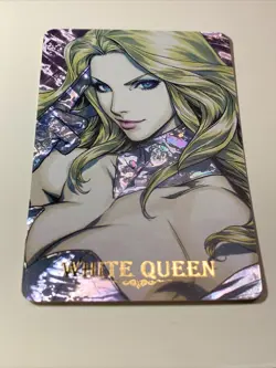 White Queen Marvel 20 Goddess Anime Waifu Holo Art Card ACG Carddass Girl Sexy - Image 5