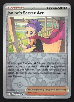 Pokemon Janine's Secret Art - Reverse Holo Uncommon SV: Prismatic Evolutions 112 - Image 1