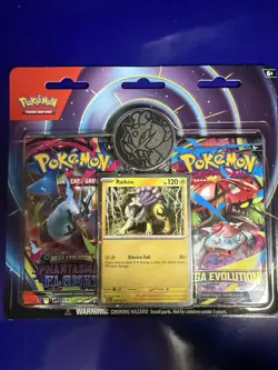 Pokemon Mega Evolution 2-Pack Blister (Raikou Cosmos Promo) New/Sealed - Image 1