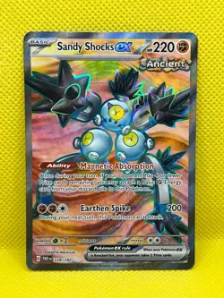 Pokemon Tcg Sandy Shocks ex 228/182 Full Art SV Paradox Rift - Image 1